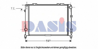 AKS DASIS 010230n -  Радиатор, охлаждение двигателя